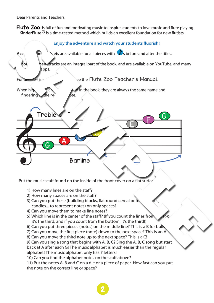 Flute Zoo Book 1