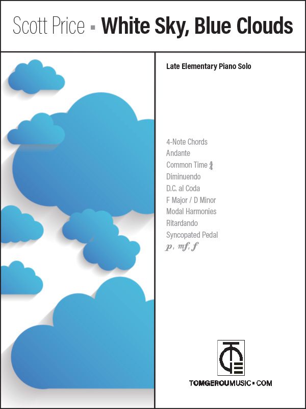 White Sky, Blue Clouds