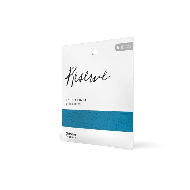 D'Addario Organics: 3.0 Reserve Bb Clarinet 3 Filed Reeds