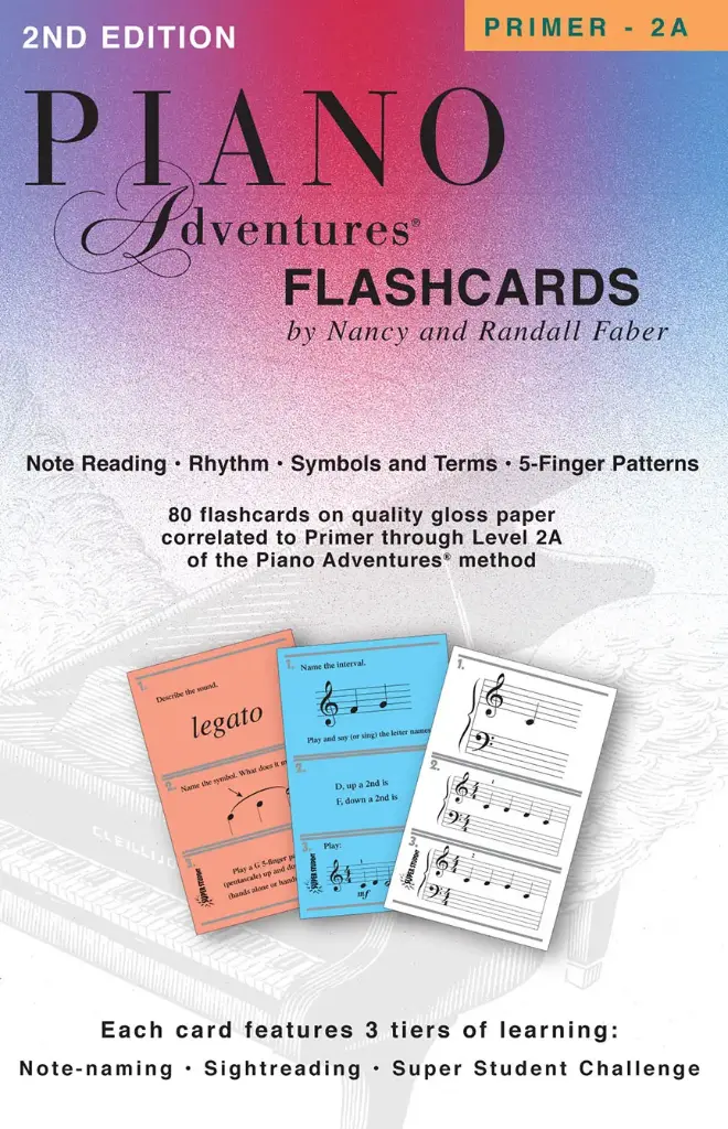 Piano Adventures Flashcards: Primer 2A