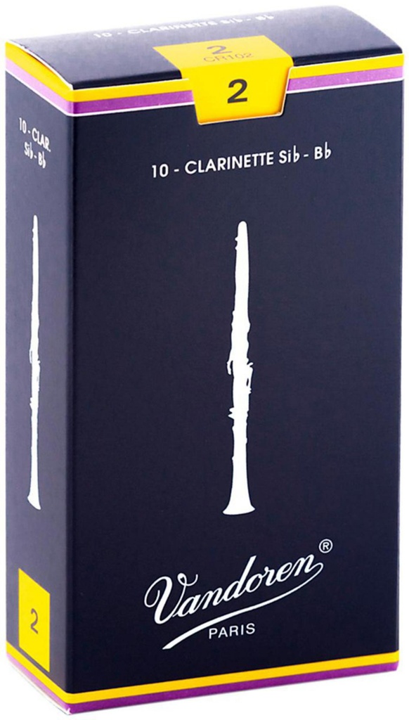 Vandoren Traditional Bb Clarinet, Box 10 Reeds
