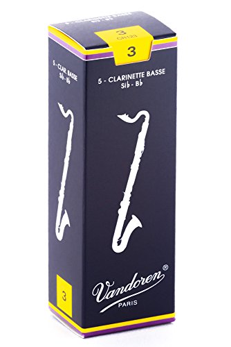 Vandoren Traditional Bass (Bb) Clarinet, Box 5 Reeds