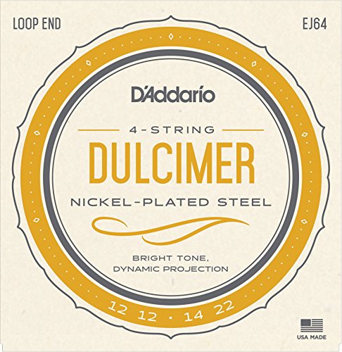[EJ64] D'Addario Mountain Dulcimer 4-String, Nickel-Plated