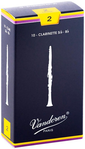 Vandoren Traditional Bb Clarinet, Box 10 Reeds