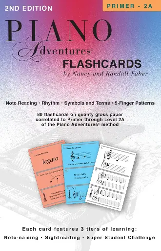 [FF1168] Piano Adventures Flashcards: Primer 2A
